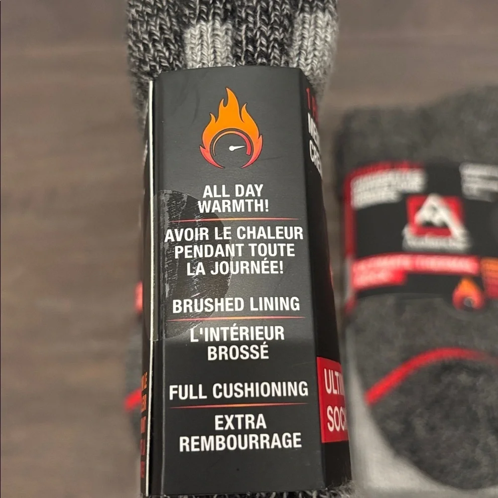 Avalanche Ultimate Thermal crew socks all day warmth, 2 pairs
